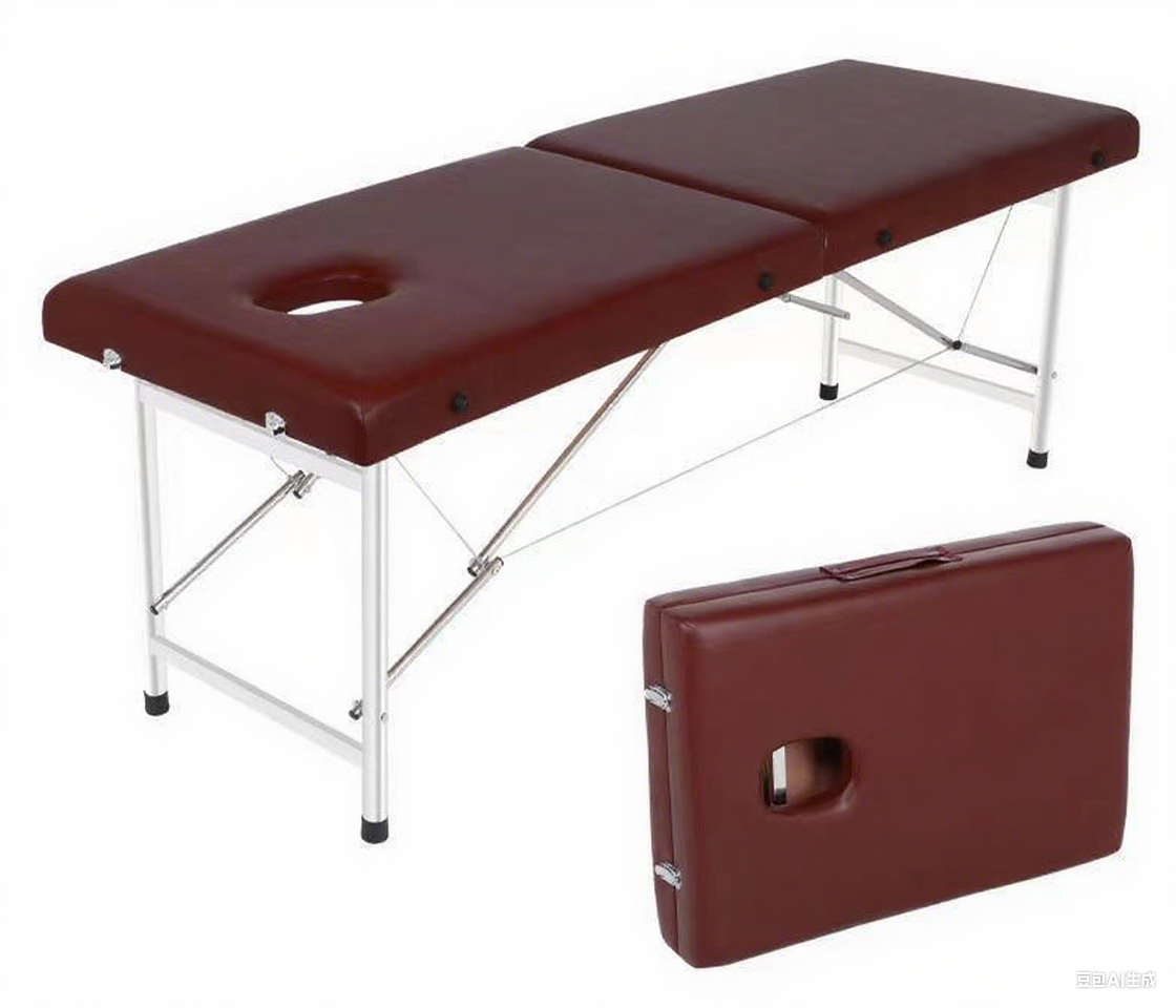 Adjustable Massage Table with Stainless Steel Legs