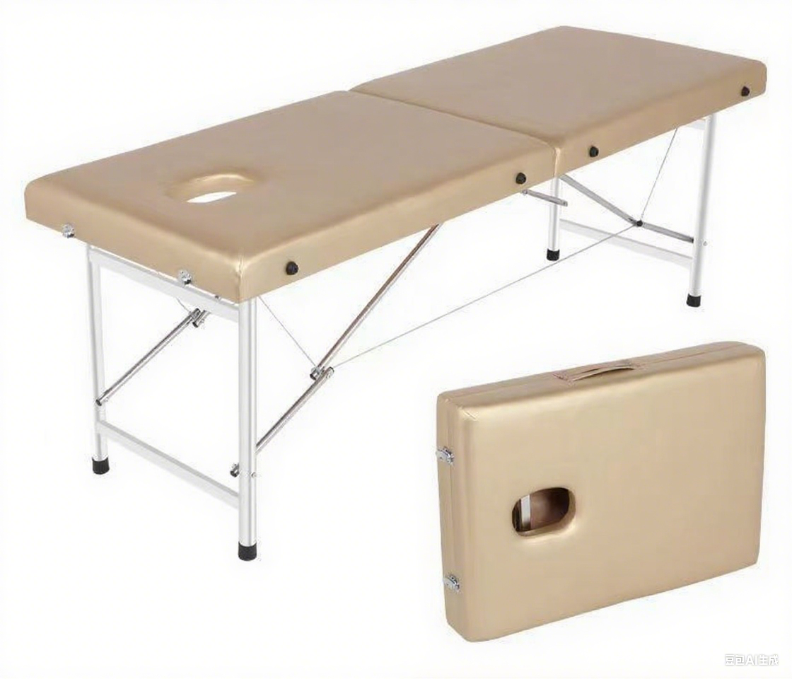 Adjustable Massage Table with Stainless Steel Legs