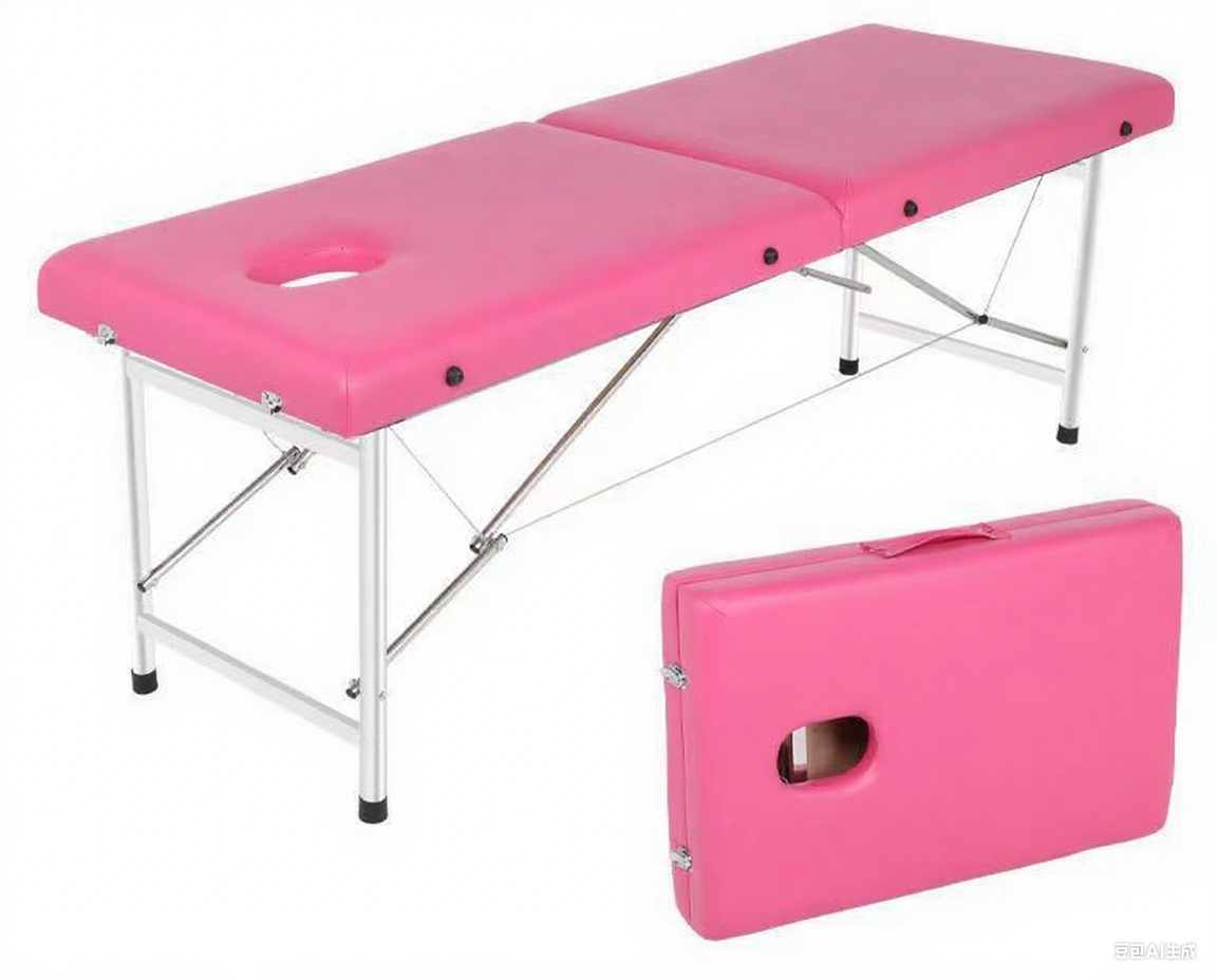 Adjustable Massage Table with Stainless Steel Legs