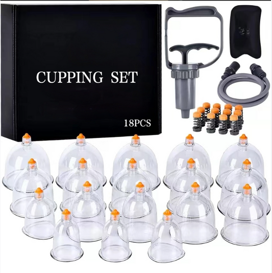 PC Material 18 cups plastic cupping set