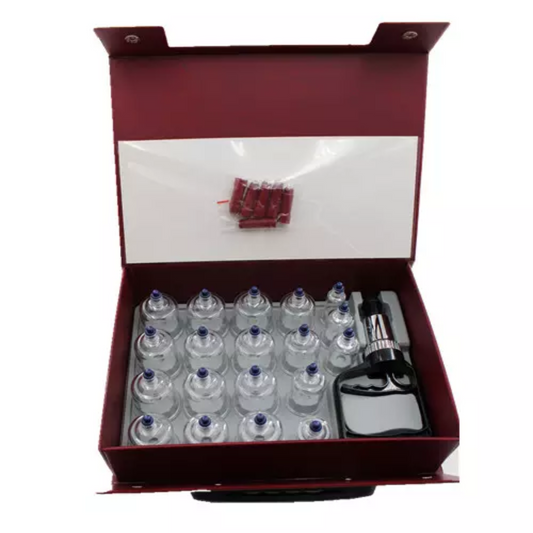 Hansol Vacuum Cupping Plastic (19 Pcs) Cupping Kit Cupping Set