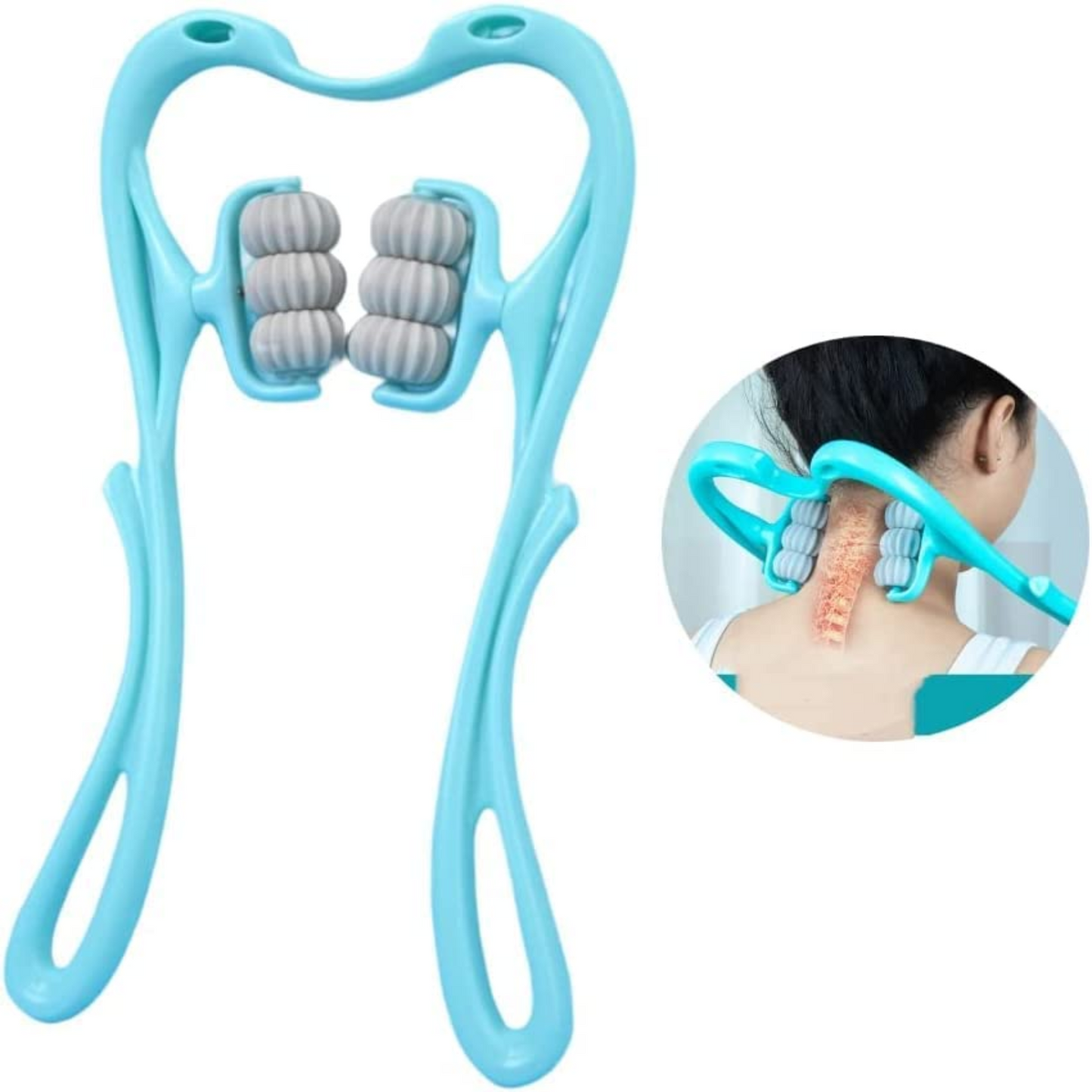 6 Wheel Pressure Point Neck Massager