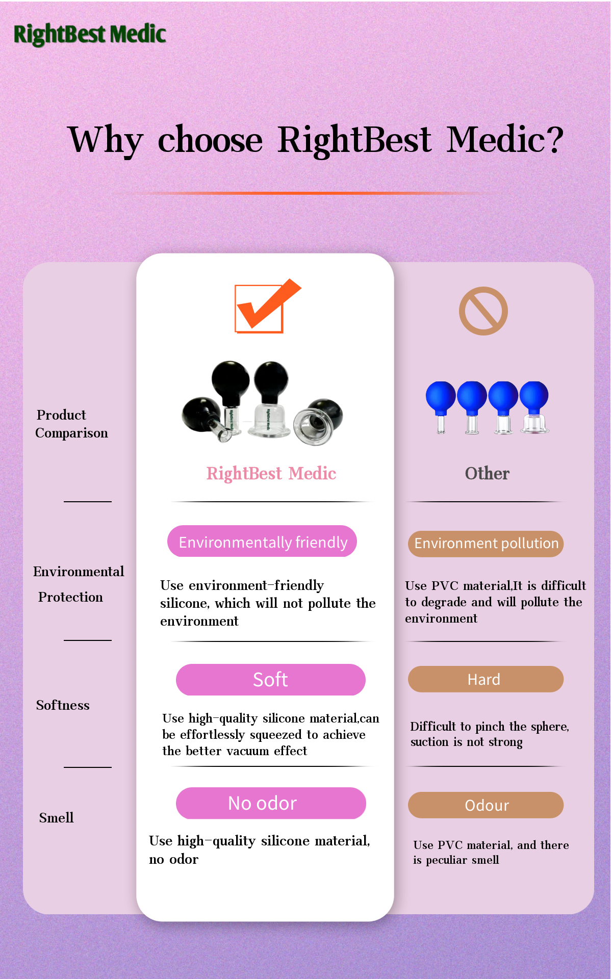 Ventosas de vidrio de silicona con juego de caja de regalo de cápsulas de suero facial