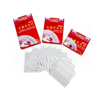 Agujas de acupuntura HuanQiu sin tubo