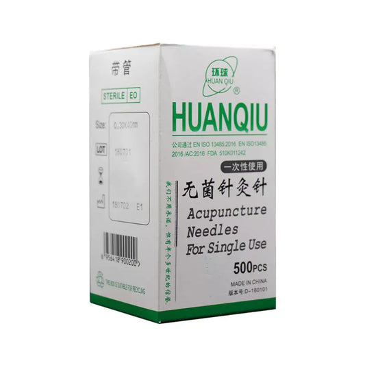 Agujas de acupuntura desechables Huanqiu 500 piezas