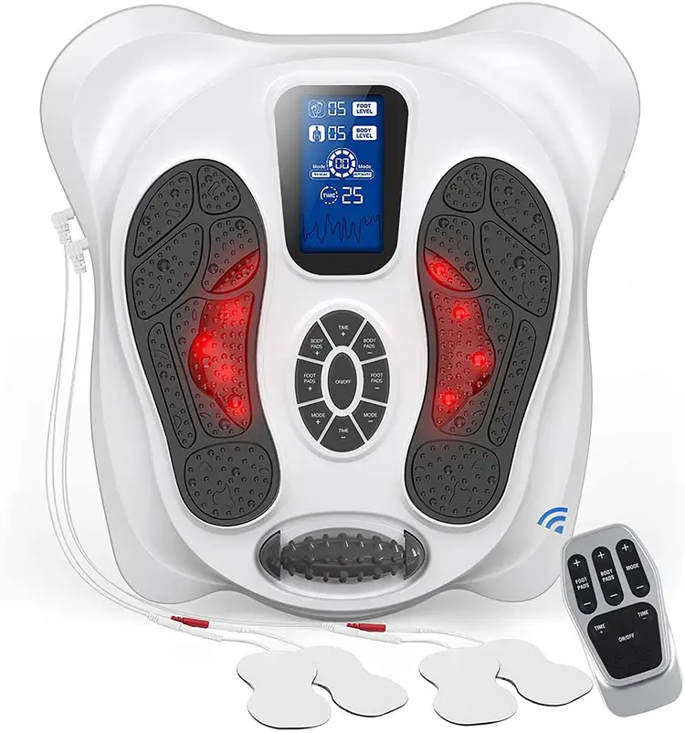 Nouveau type de masseur électromagnétique pour les pieds et machine de thérapie corporelle EMS TENS masseur pour les pieds 