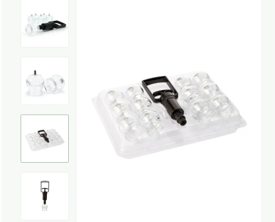 RIBON MED Body Cupping Glass Cup Set