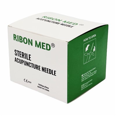 Ribon Med Stainless Steel Handle Acupuncture Needles (1000 Pcs)